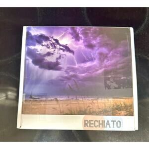 1000 Piece Jigsaw Puzzle - Purple Lightning, Beach Storm - Complete